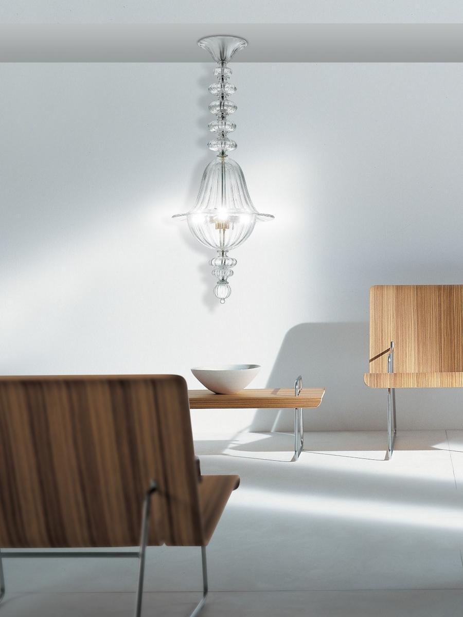LED blown glass ceiling lamp | 3517 by Leucos