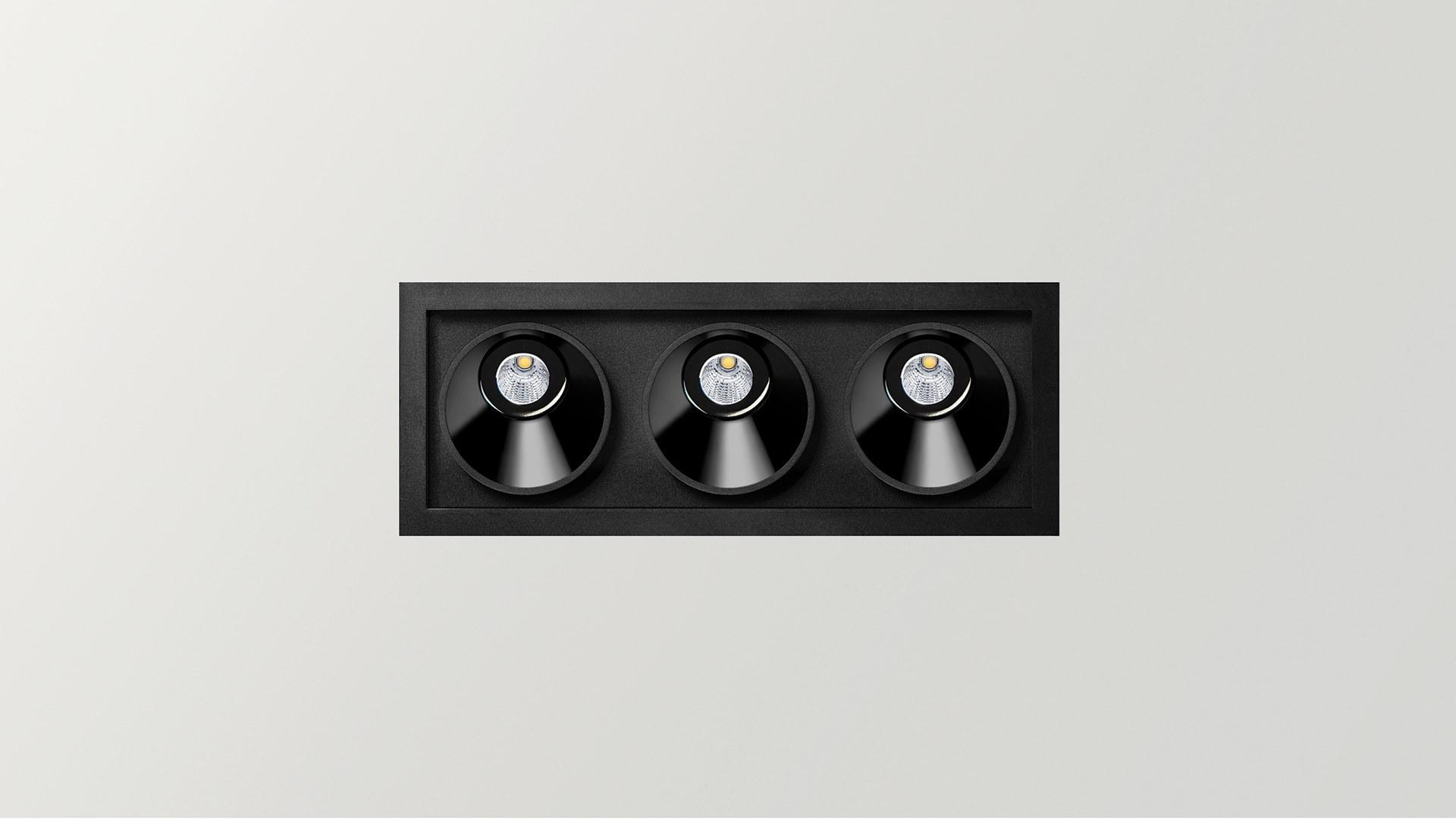 LED multiple recessed aluminium spotlight |  by Arkoslight