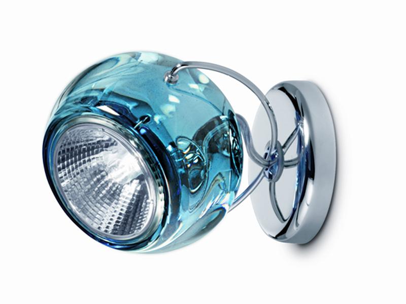 Adjustable crystal spotlight | Beluga Colour by Fabbian