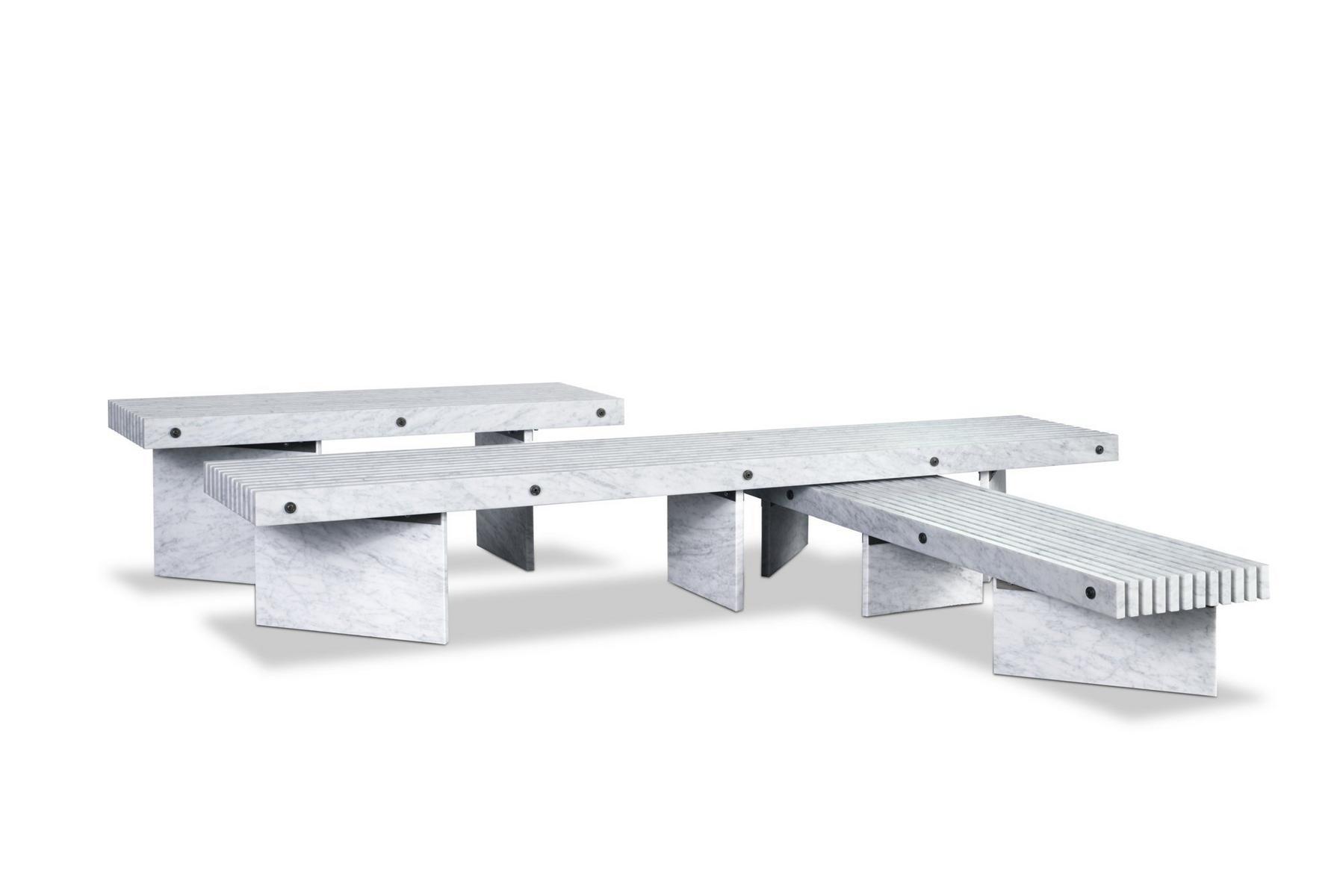 Rectangular marble coffee table | Rail by Baxter