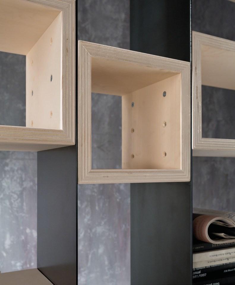 Open modular bookcase | Concrete by Zava