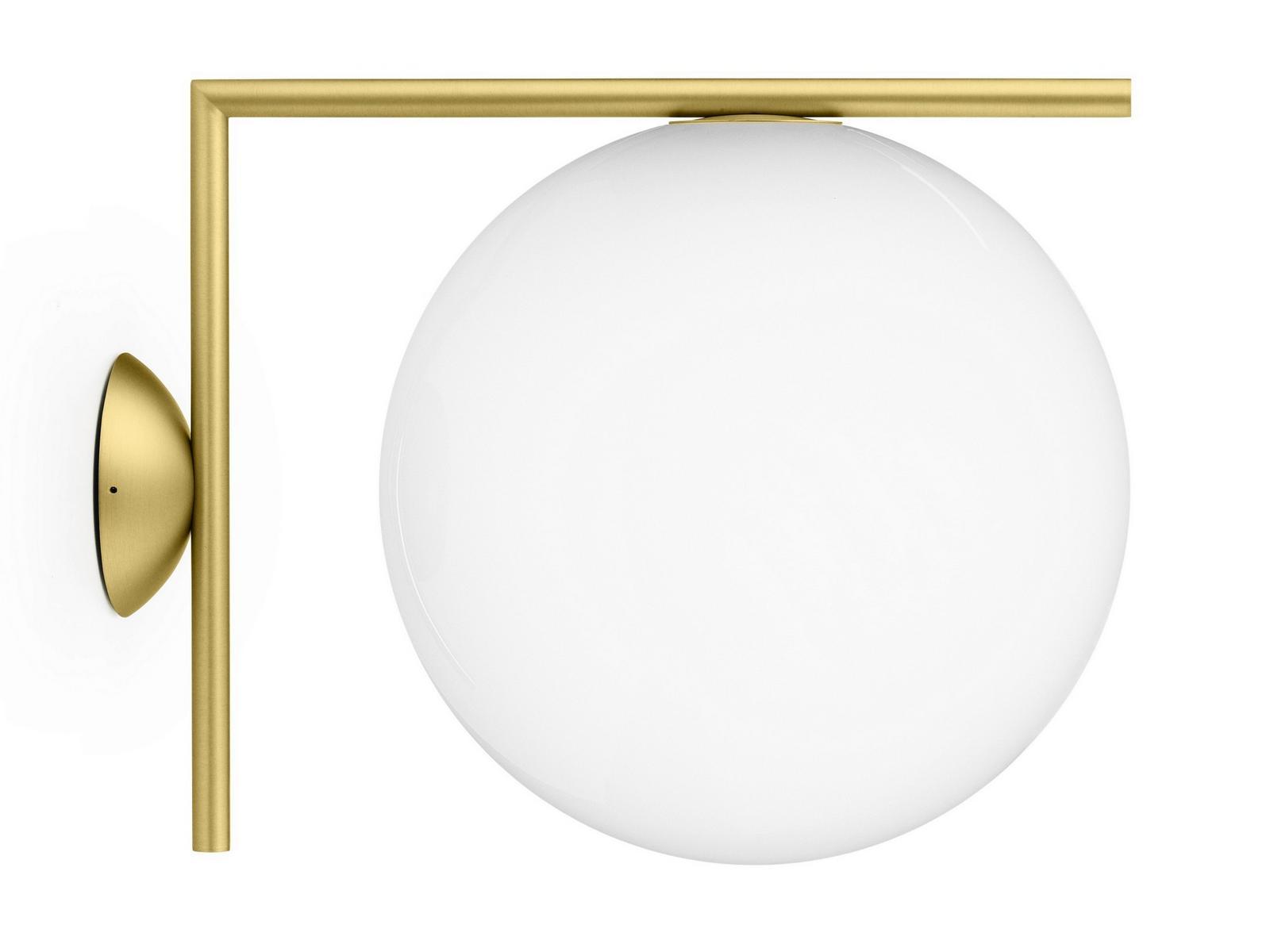 Opal glass wall lamp | Ic Lights Cw2 by Flos
