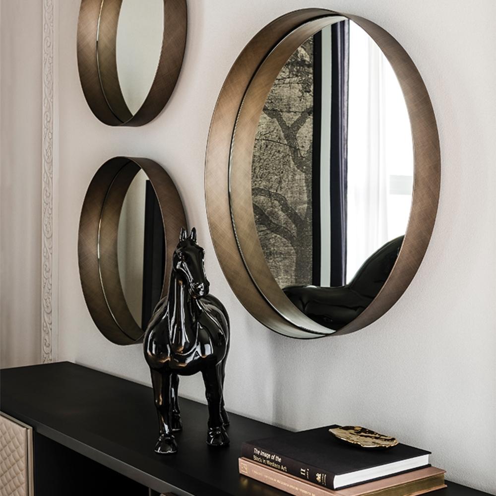 Round metal mirror | Wish by Cattelan Italia