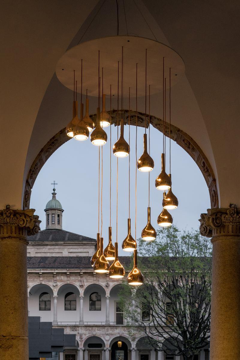 LED direct light aluminium pendant lamp | Lys - 434/l by Oluce