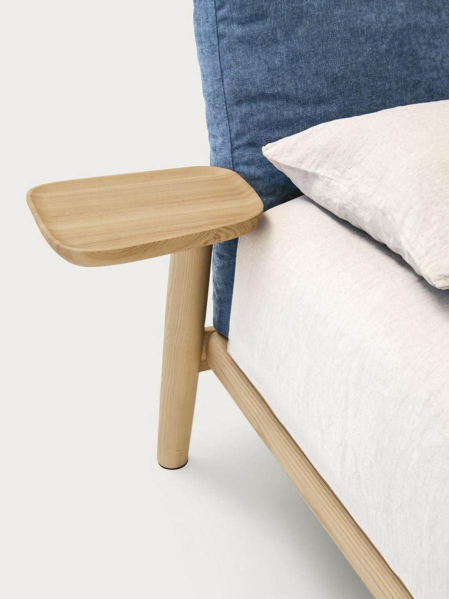 Solid wood bed with integrated nightstands | Dionisio by Pianca