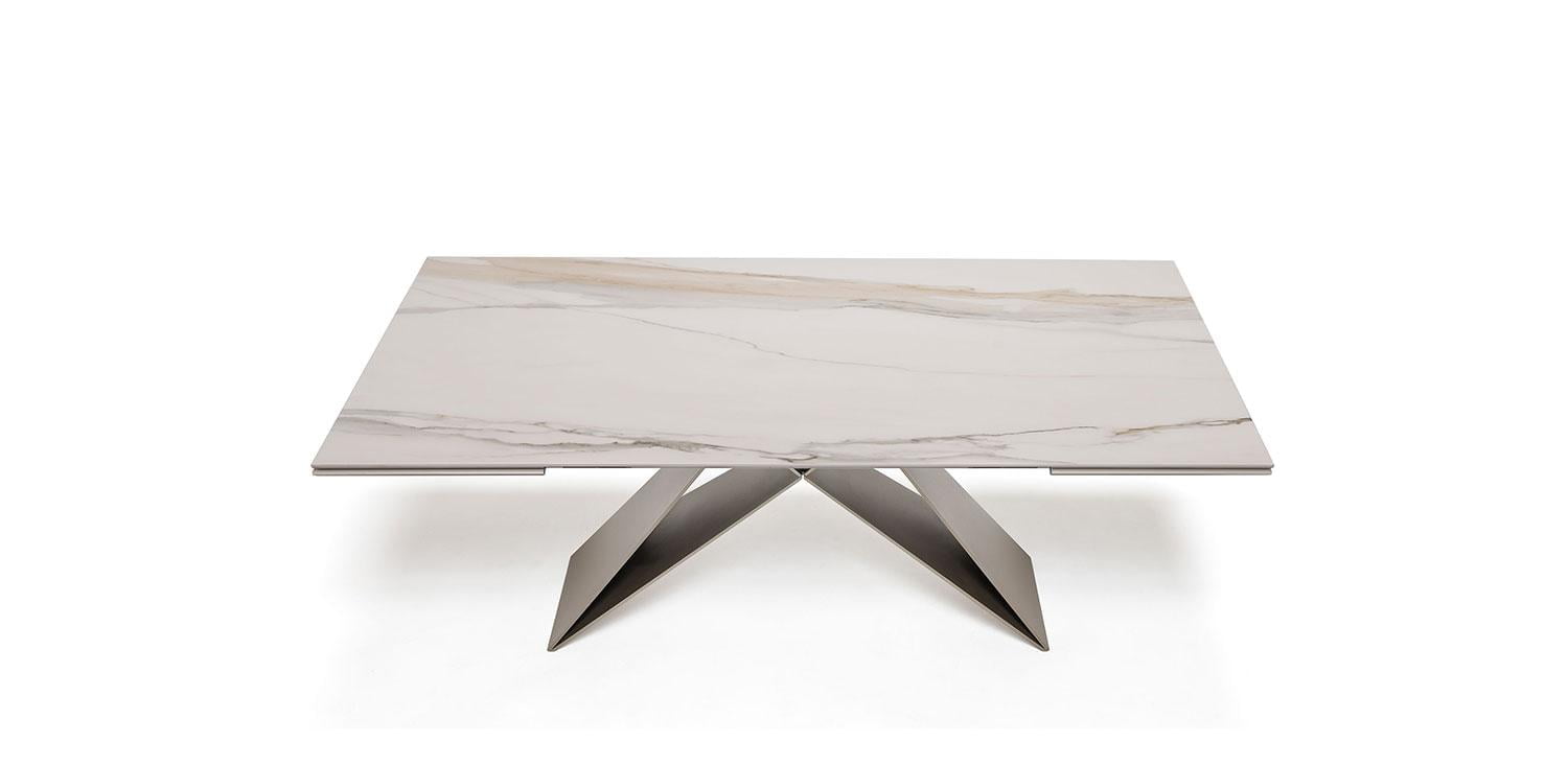 Rectangular metal table | Premier Keramik Drive by Cattelan Italia