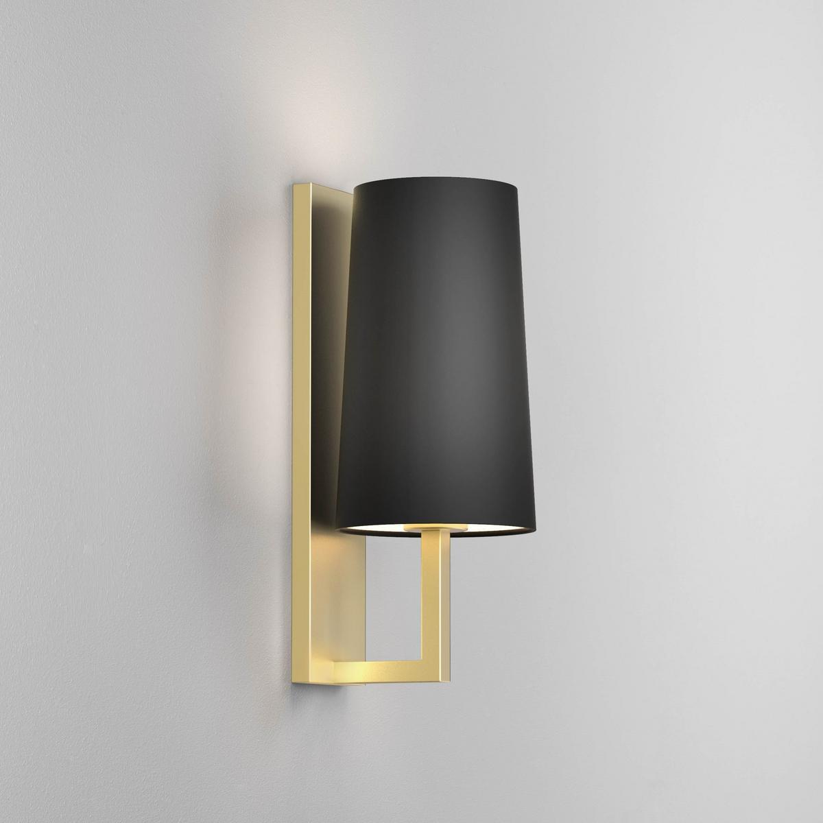 Aluminum wall lamp and fabric lampshade | Riva by Astro lighting