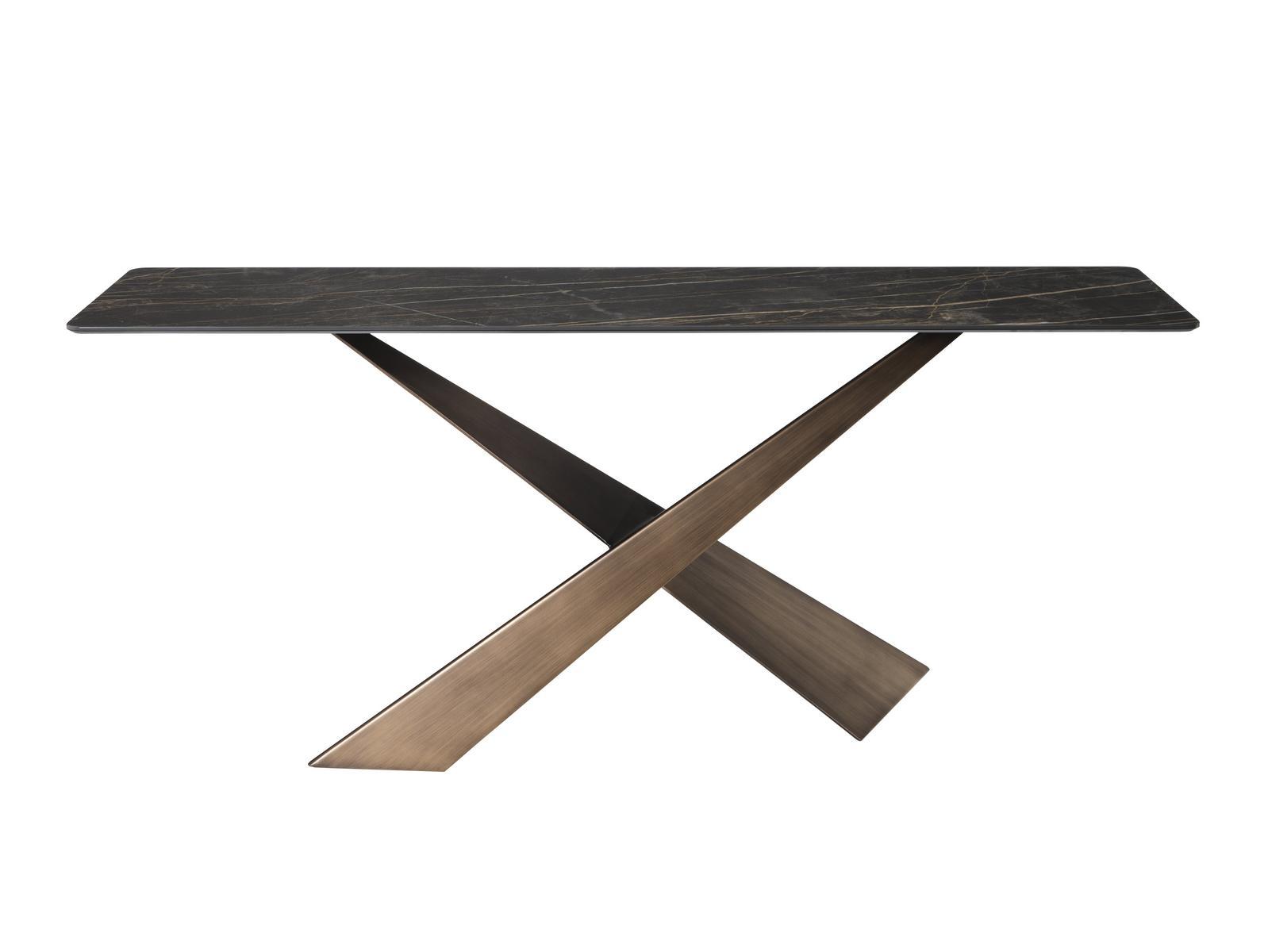 Rectangular ceramic console table | Living by Riflessi
