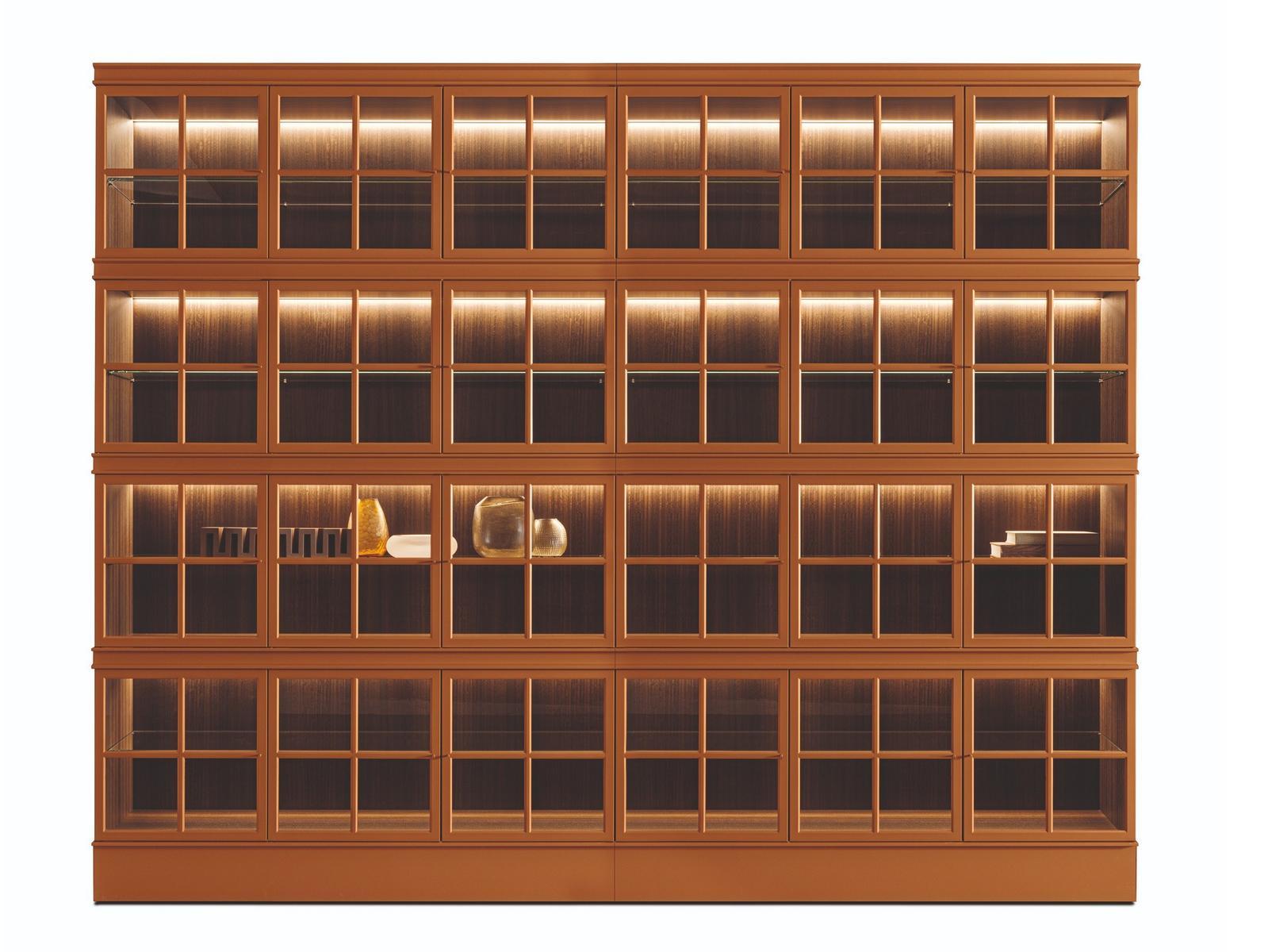 Glass bookcase | Piroscafo by Molteni