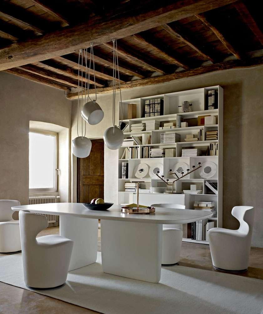 Swivel upholstered fabric chair | Mini Papilio by B&B Italia
