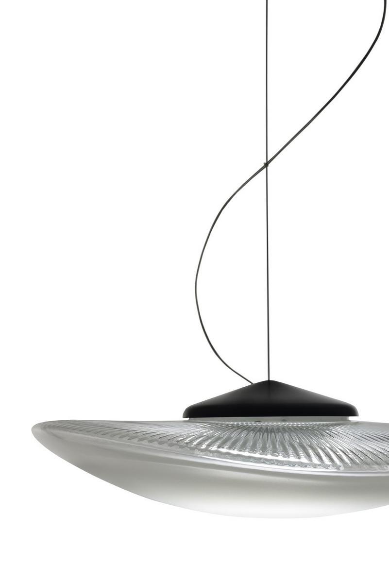 LED blown glass pendant lamp | Loop by Fabbian