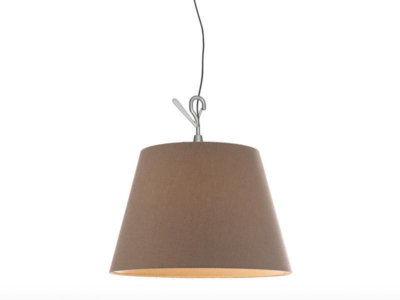 Fabric outdoor pendant lamp | Tolomeo Paralume Outdoor Hook by Artemide