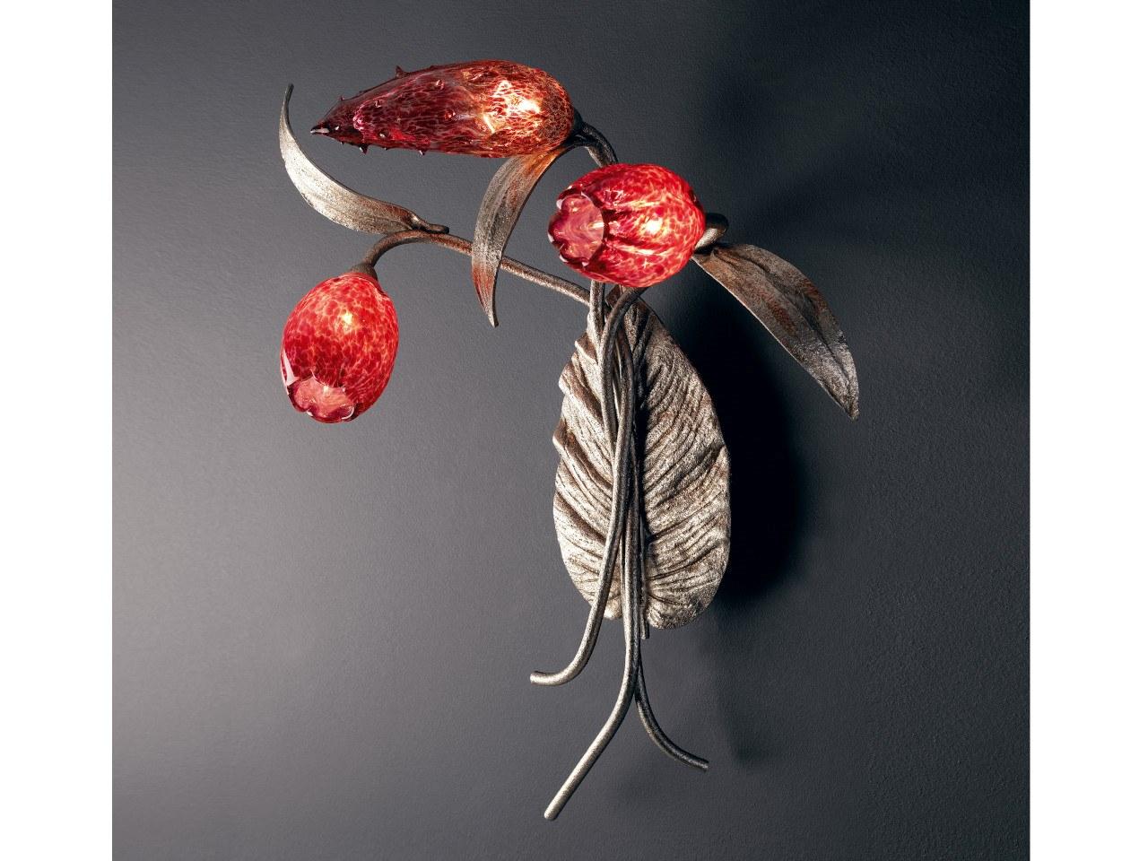 Handmade bronze wall light | Bouquet Ap1381/3 by Serip