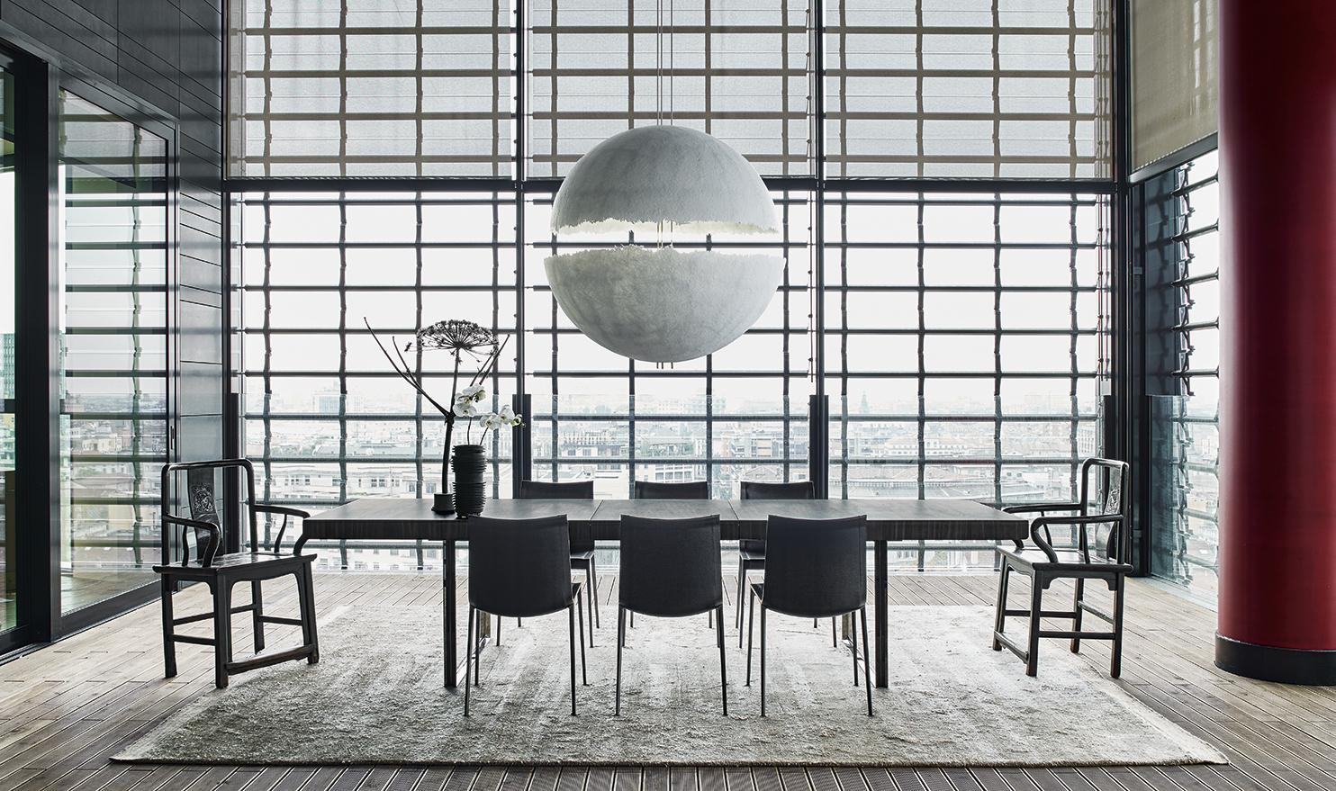 Tanned leather chair | Charlotte by B&B Italia