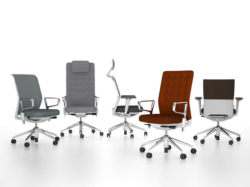 Swivel office chair with armrests | Id Mesh by Vitra