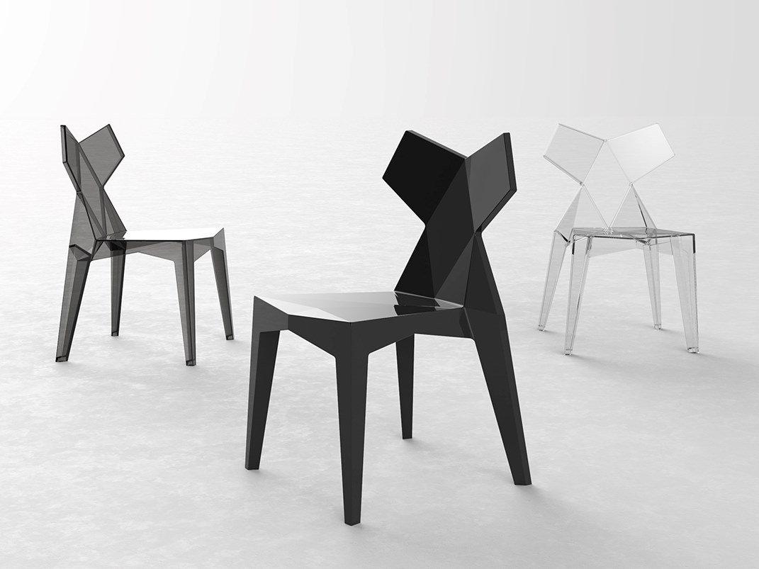 Polycarbonate garden chair | Kimono by Vondom