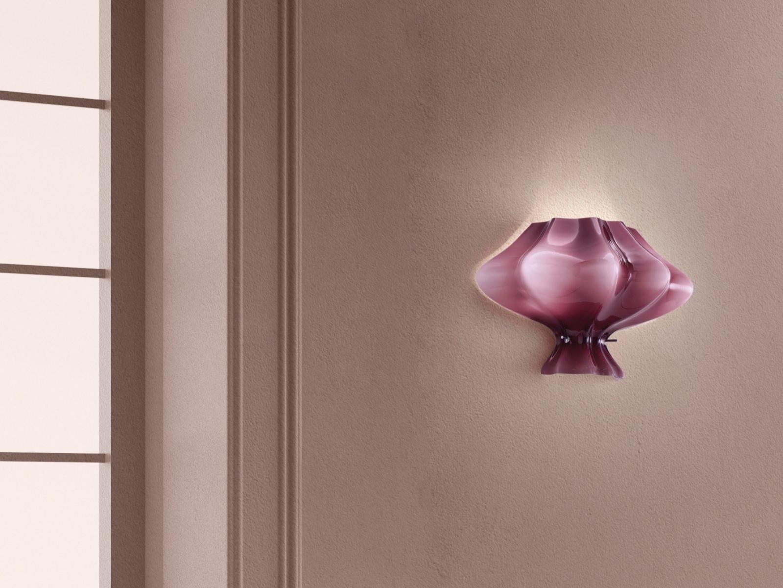 Blown glass wall light | Sweet by Sylcom