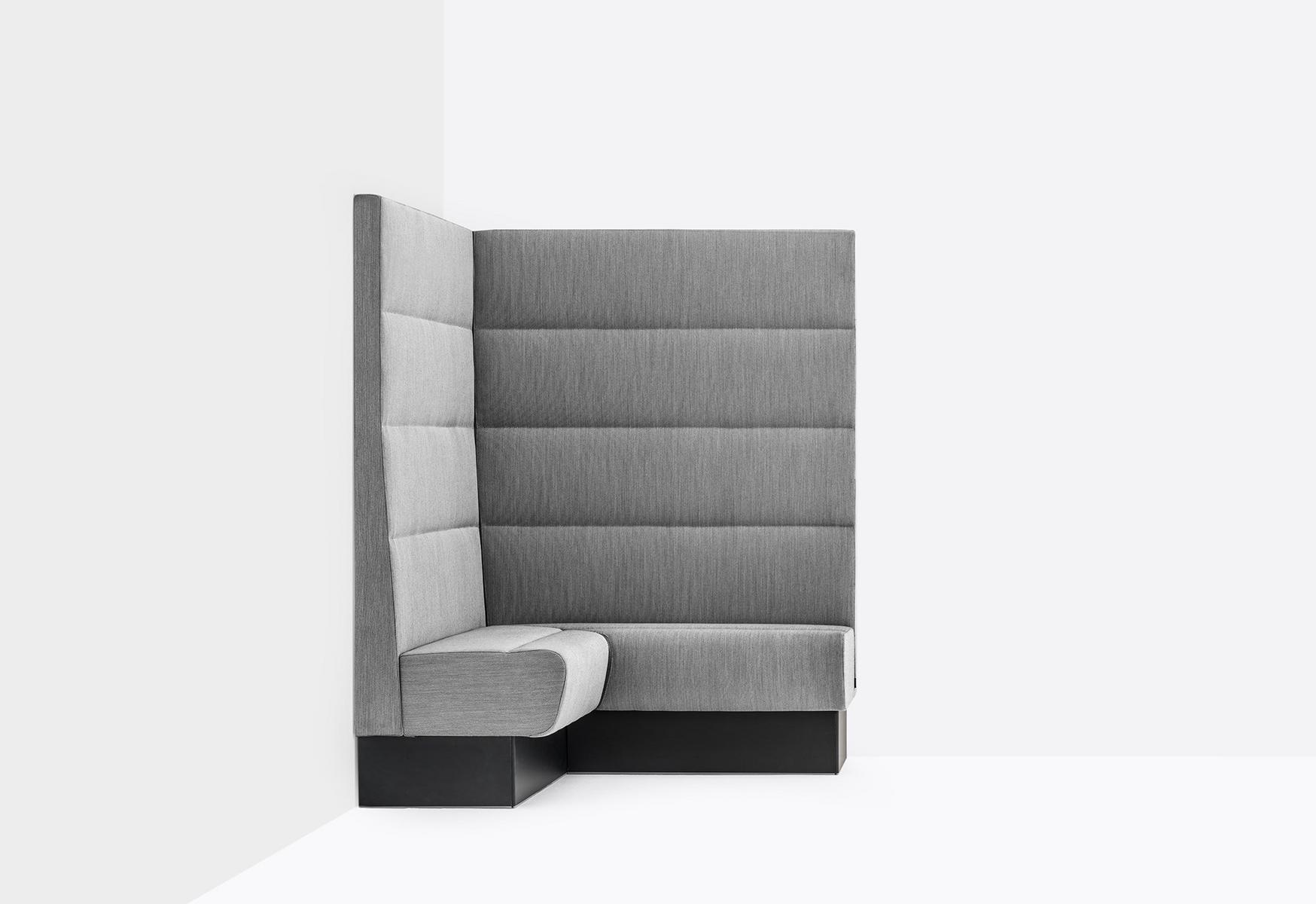 Corner modular high-back fabric sofa | Modus Mda by Pedrali