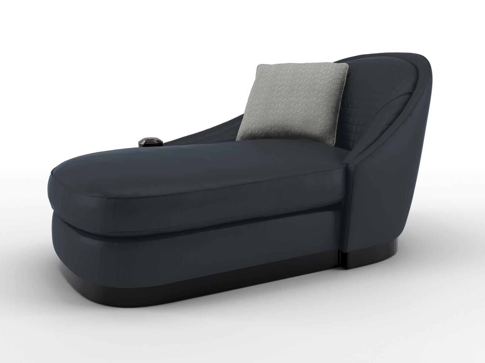 Leather day bed | Legend by Bruno Zampa