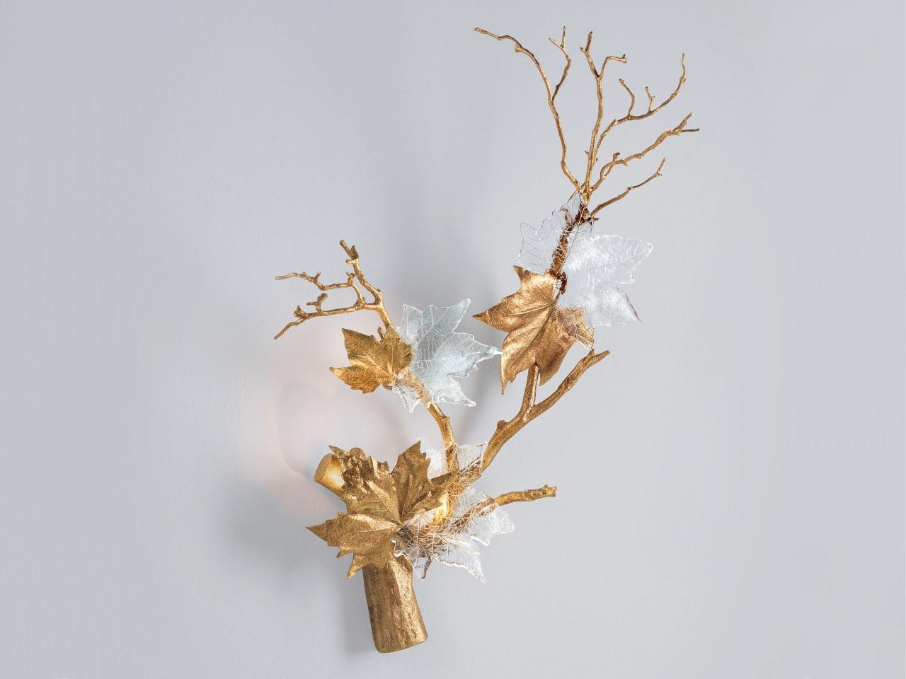 LED handmade bronze wall lamp | Folio Ap1499/4/r by Serip