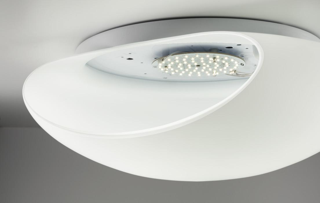 Glass wall lamp / ceiling lamp | Bianca Pp/pl by Vistosi