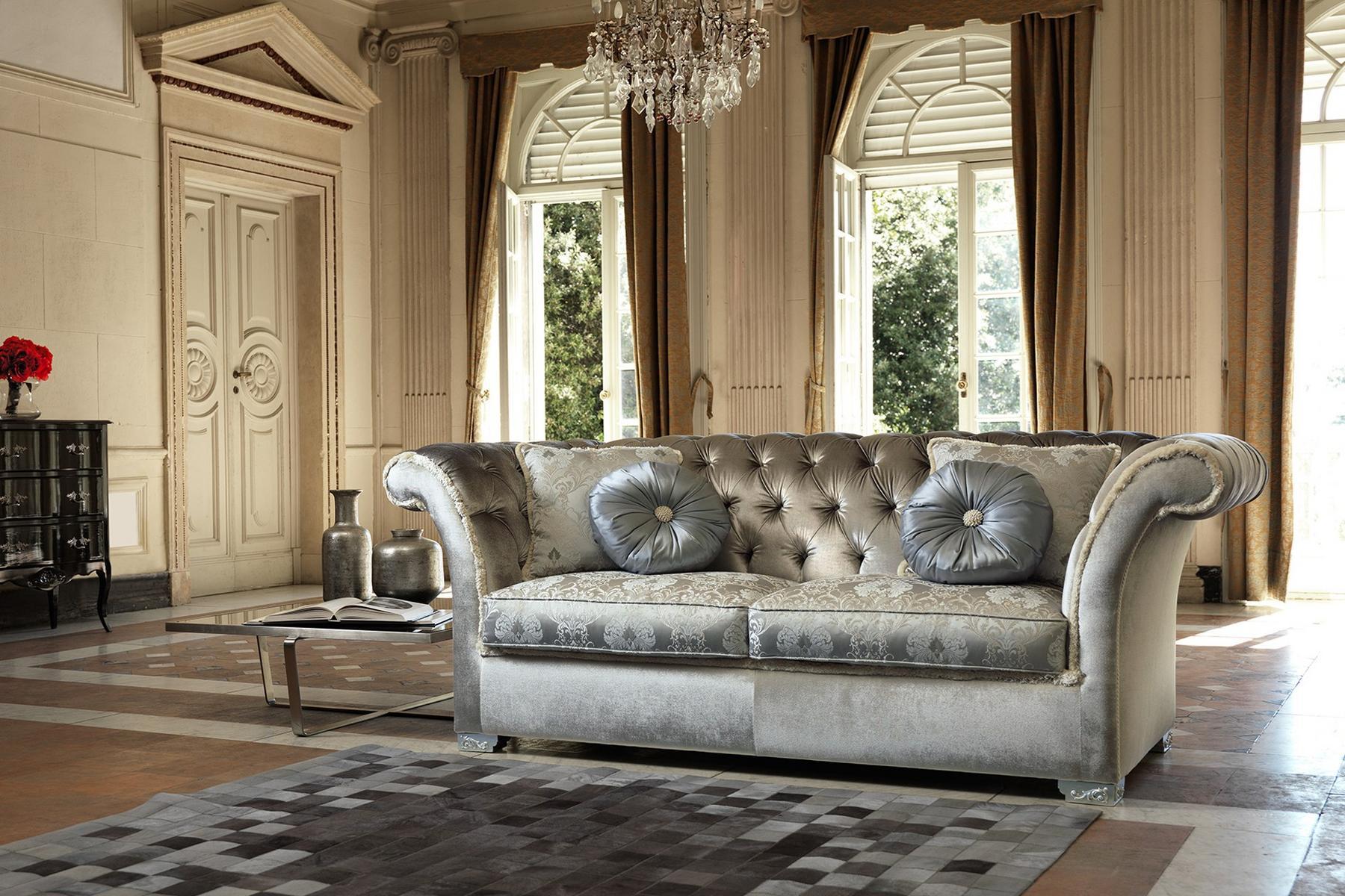 Chesterfield style tufted 3 seater sofa | Desdemona Classic by Domingo salotti