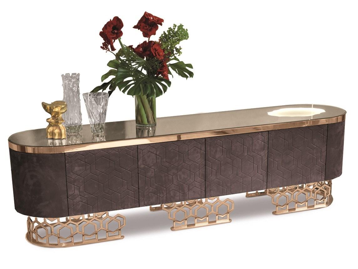 Stone sideboard with doors | Vicky by Longhi
