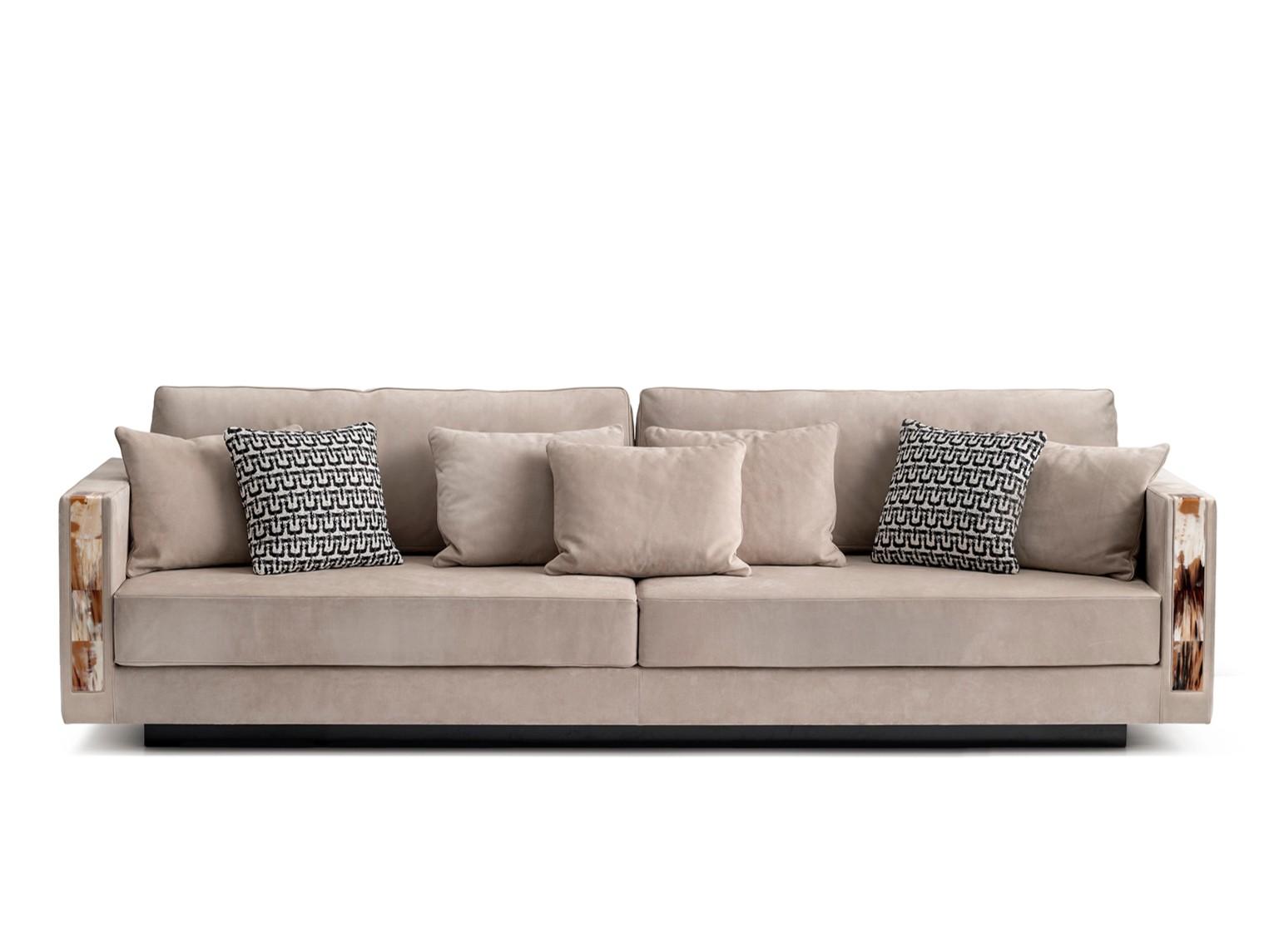 4 seater nabuk sofa | Zeus 6085l by Arcahorn