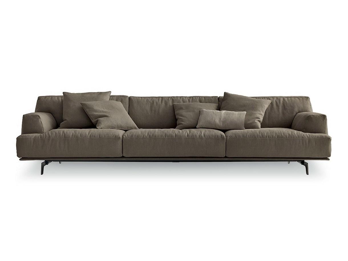 Sectional fabric sofa | Tribeca by Poliform