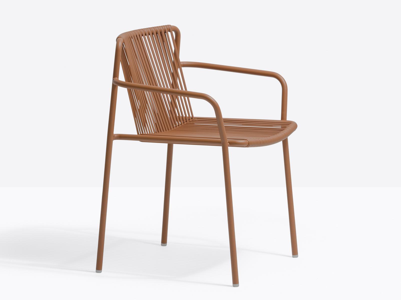 Powder coated steel garden chair | Tribeca 3665 by Pedrali