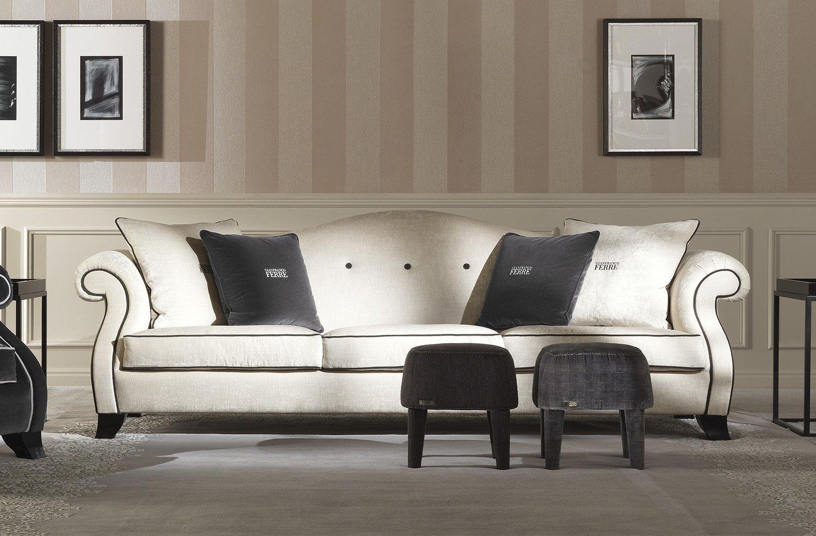 3 seater fabric sofa | Harmony by Gianfranco Ferre Home