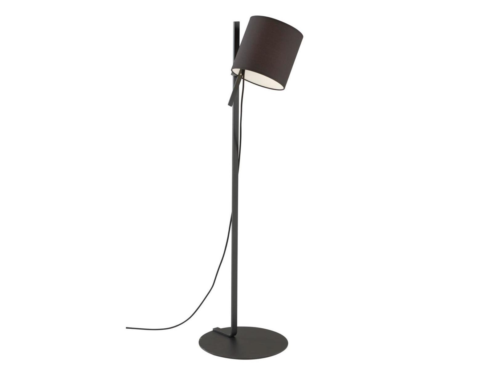Floor lamp with steel base and cotton shade | Magnet Lamp by Ligne Roset