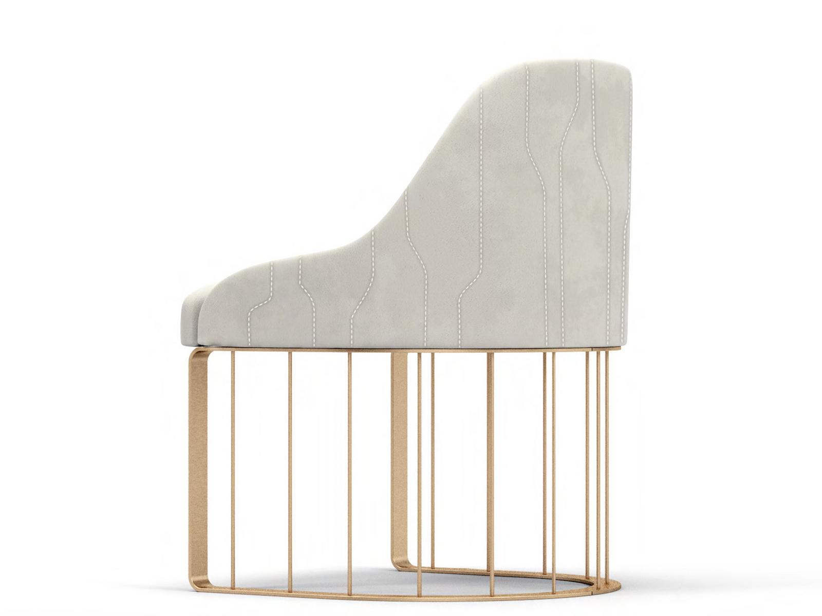 Upholstered leather chair | Vittoria by Formitalia