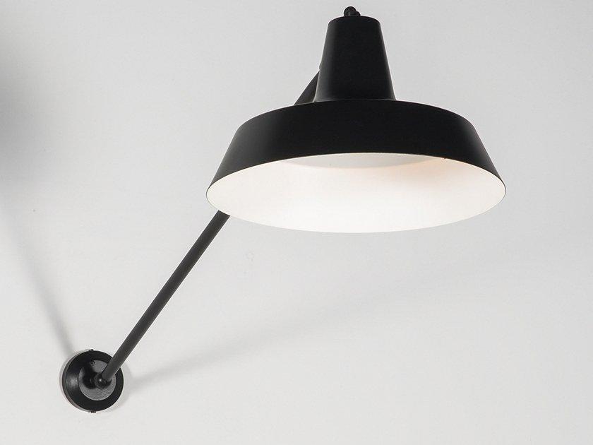 Metal wall lamp with fixed arm | Petrol by Dark