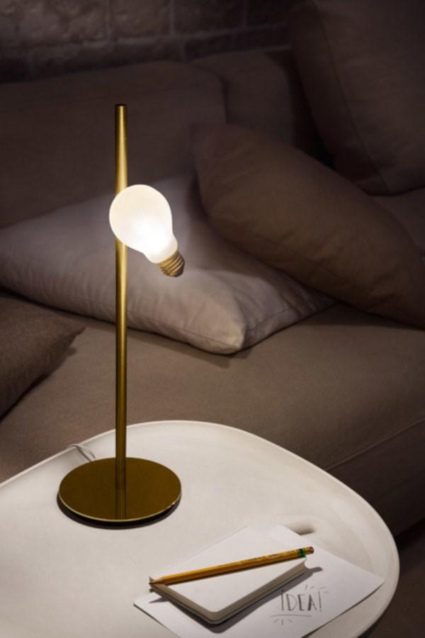 LED brass table lamp | Idea by Slamp