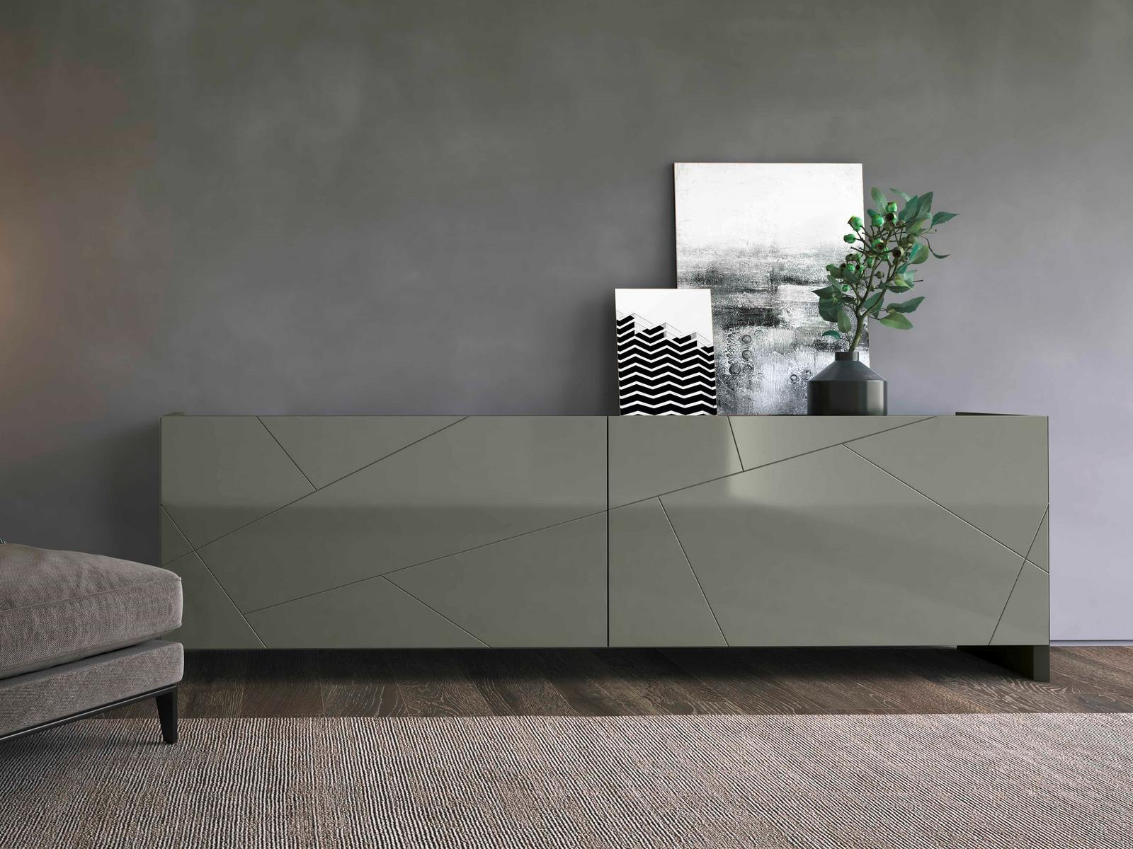 Sideboard with coplanar doors | Complanar Sideboard by Olivieri