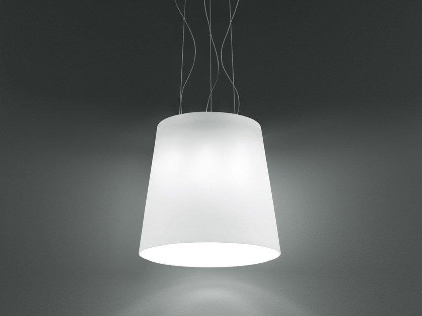 Satin glass pendant lamp | Naxos Sp by Vistosi