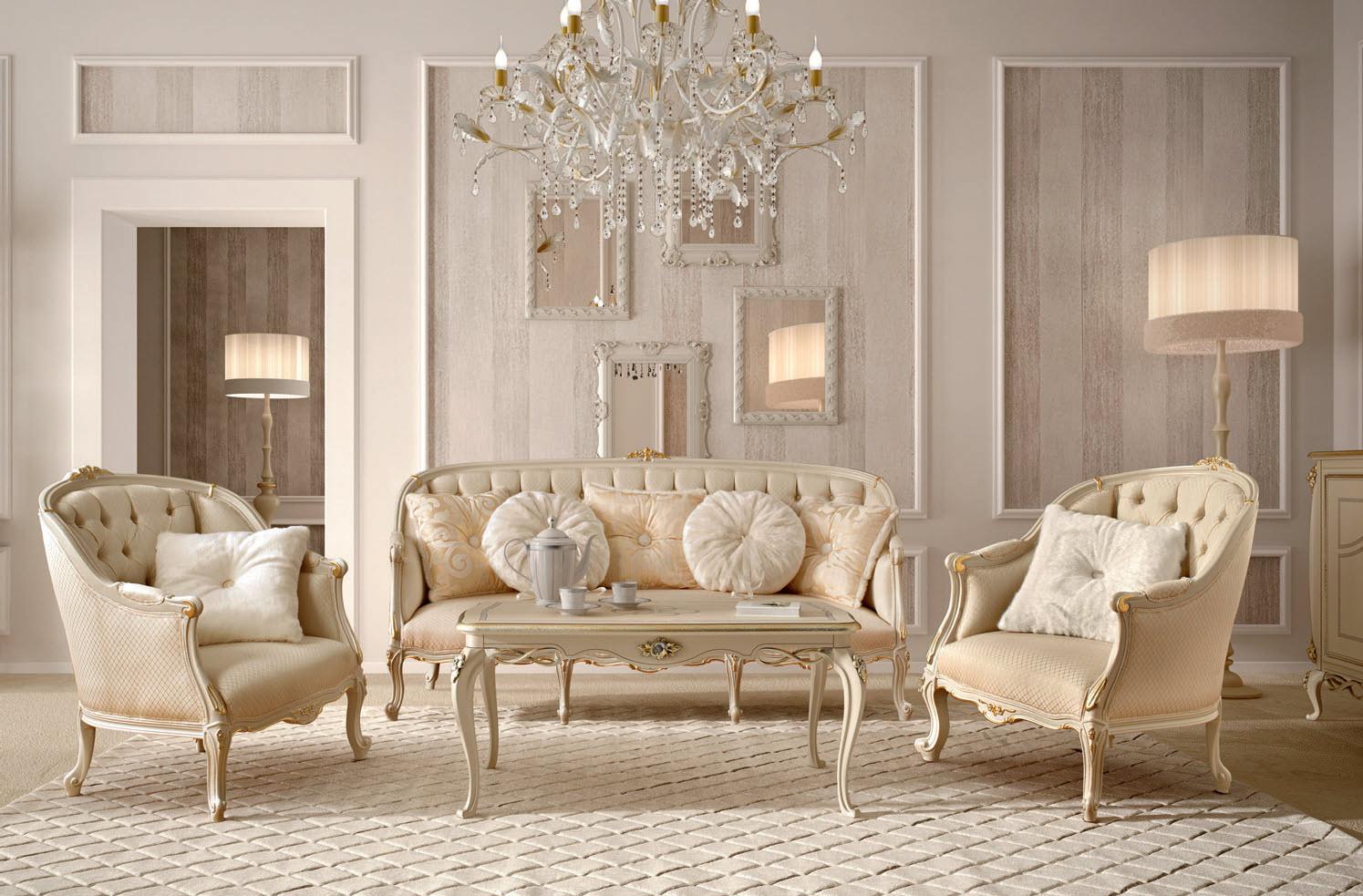 Living room set in a classic style | Forever by Signorini Coco