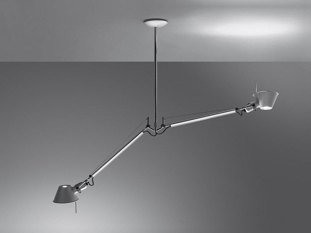 Aluminium pendant lamp | Tolomeo Due Bracci Suspension by Artemide