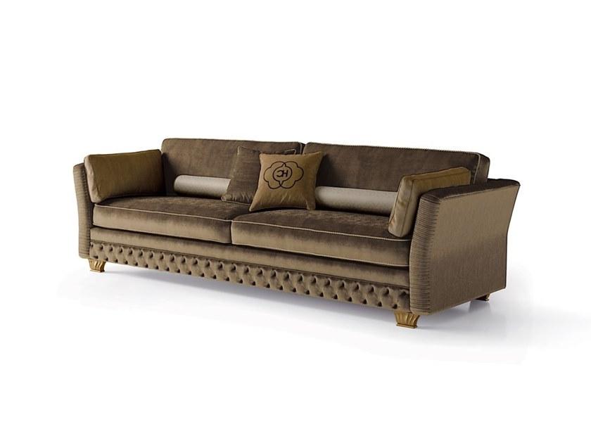 4 seater velvet sofa | 6444 by Carpanese home