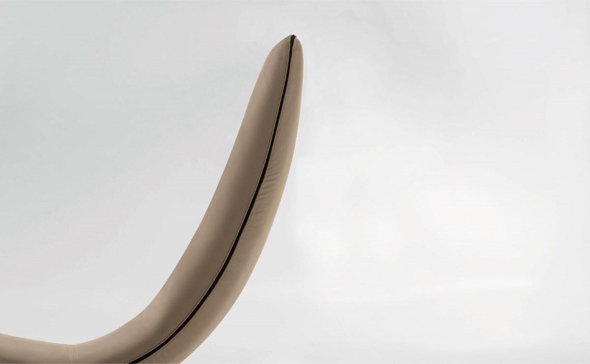 Leather armchair / Chaise longue | Ricciolo by Tonin Casa