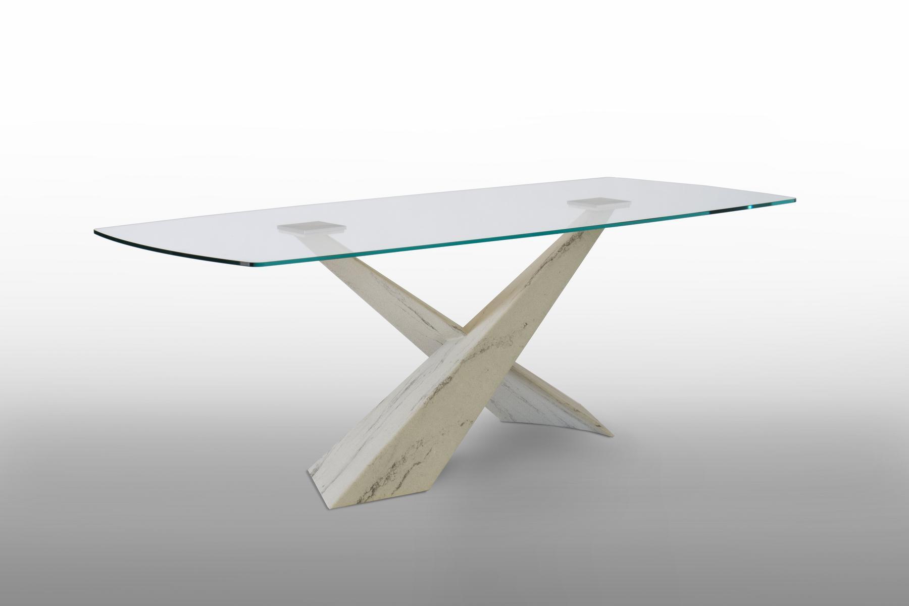 Rectangular crystal table | Living - Stone And Glass by Riflessi
