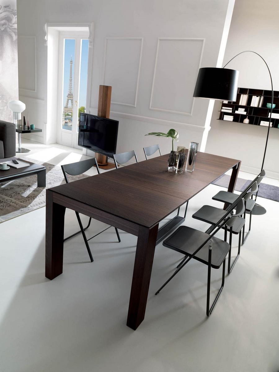 Extending wooden console table | A4 by Ozzio Italia