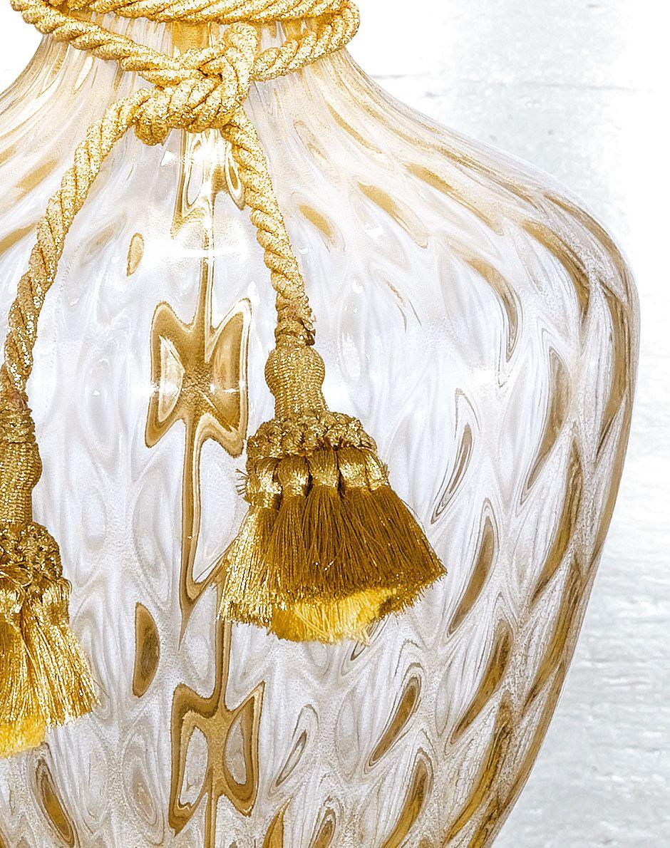 Handmade incandescent Murano glass table lamp | Glass Ve 1022 Tl1 by Masiero