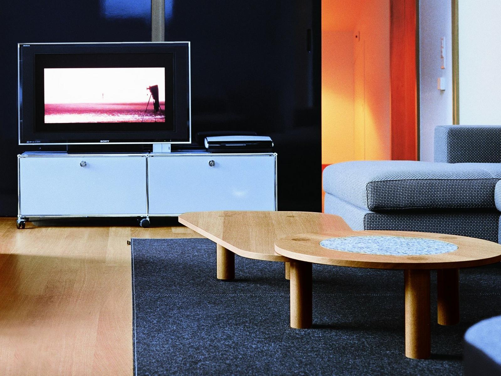 Metal TV cabinet | Haller Entertainment Unit by USM