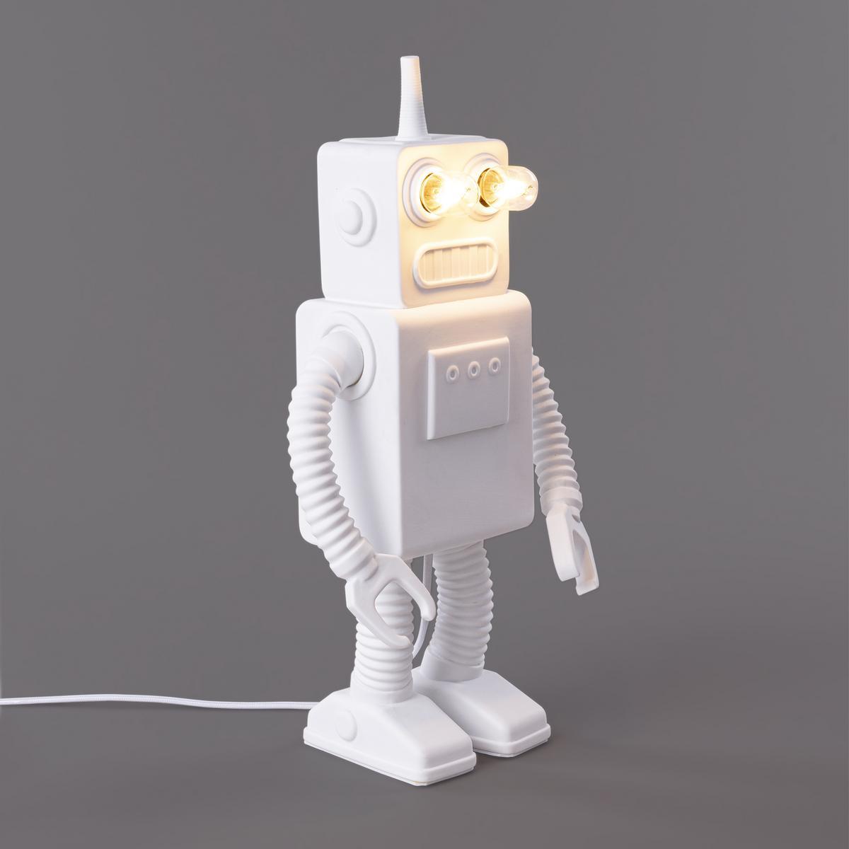 LED porcelain table lamp | Robot by Seletti