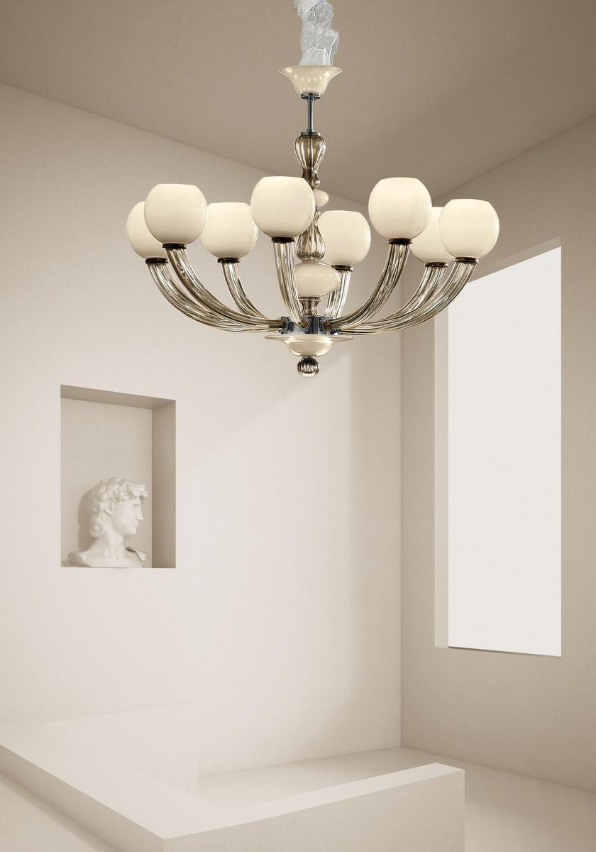 Blown glass chandelier | Gritti by Sylcom