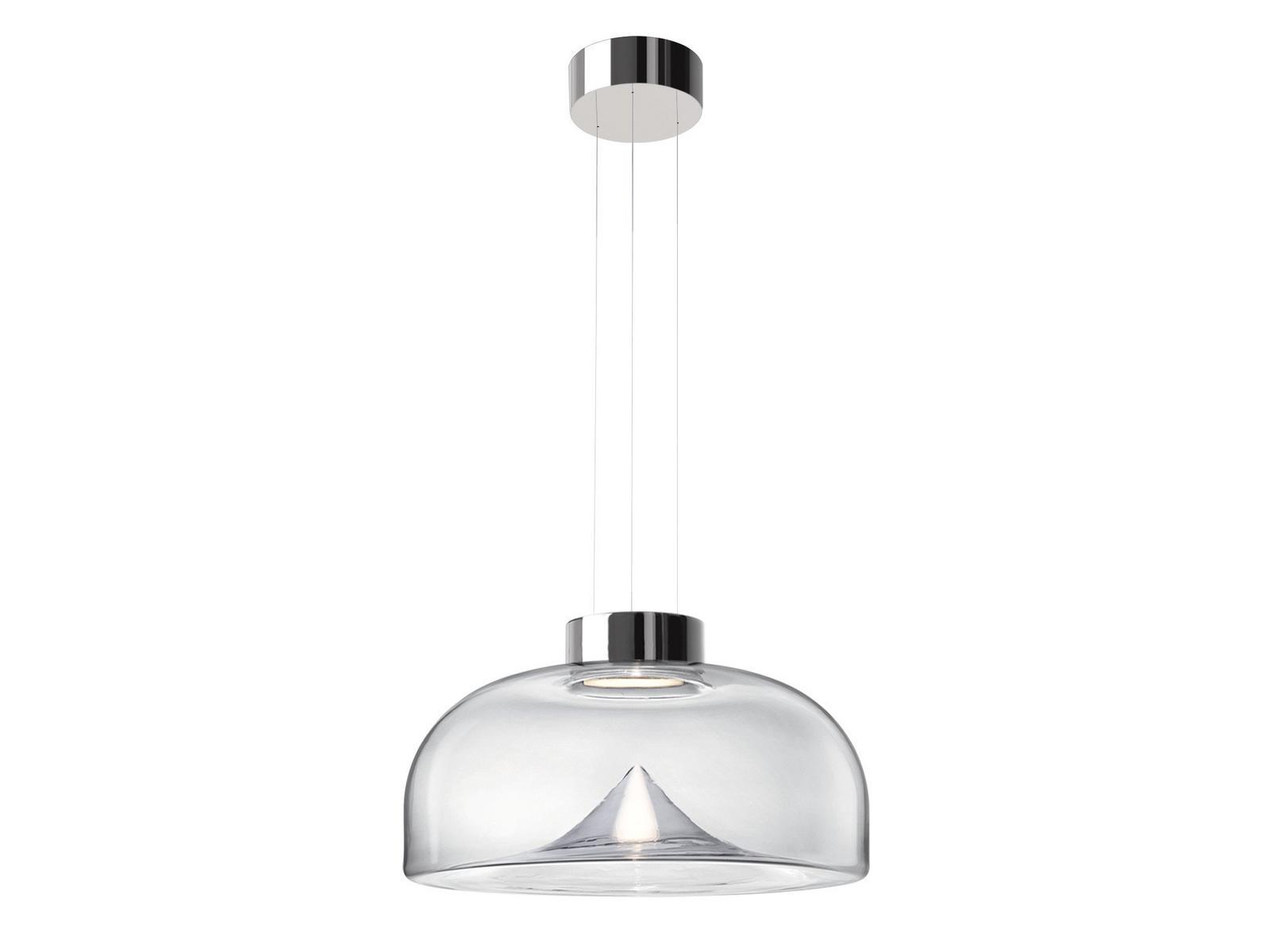 LED blown glass pendant lamp | Aella S by Leucos