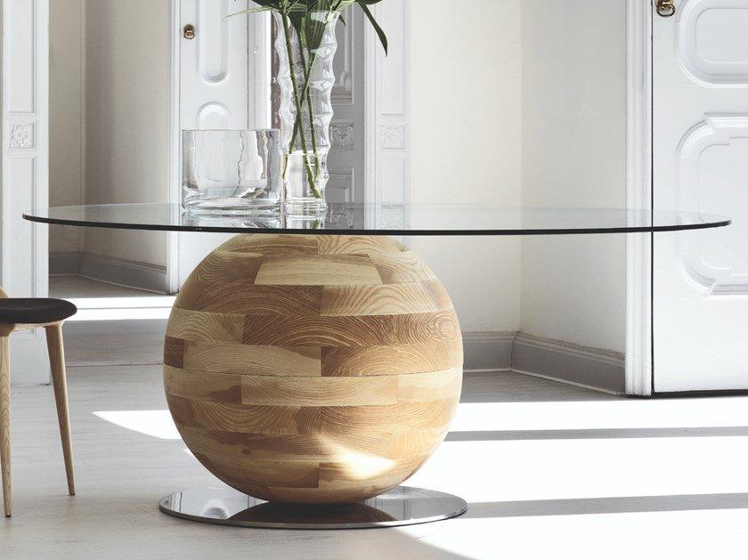 Round crystal table | Gheo Off by Porada