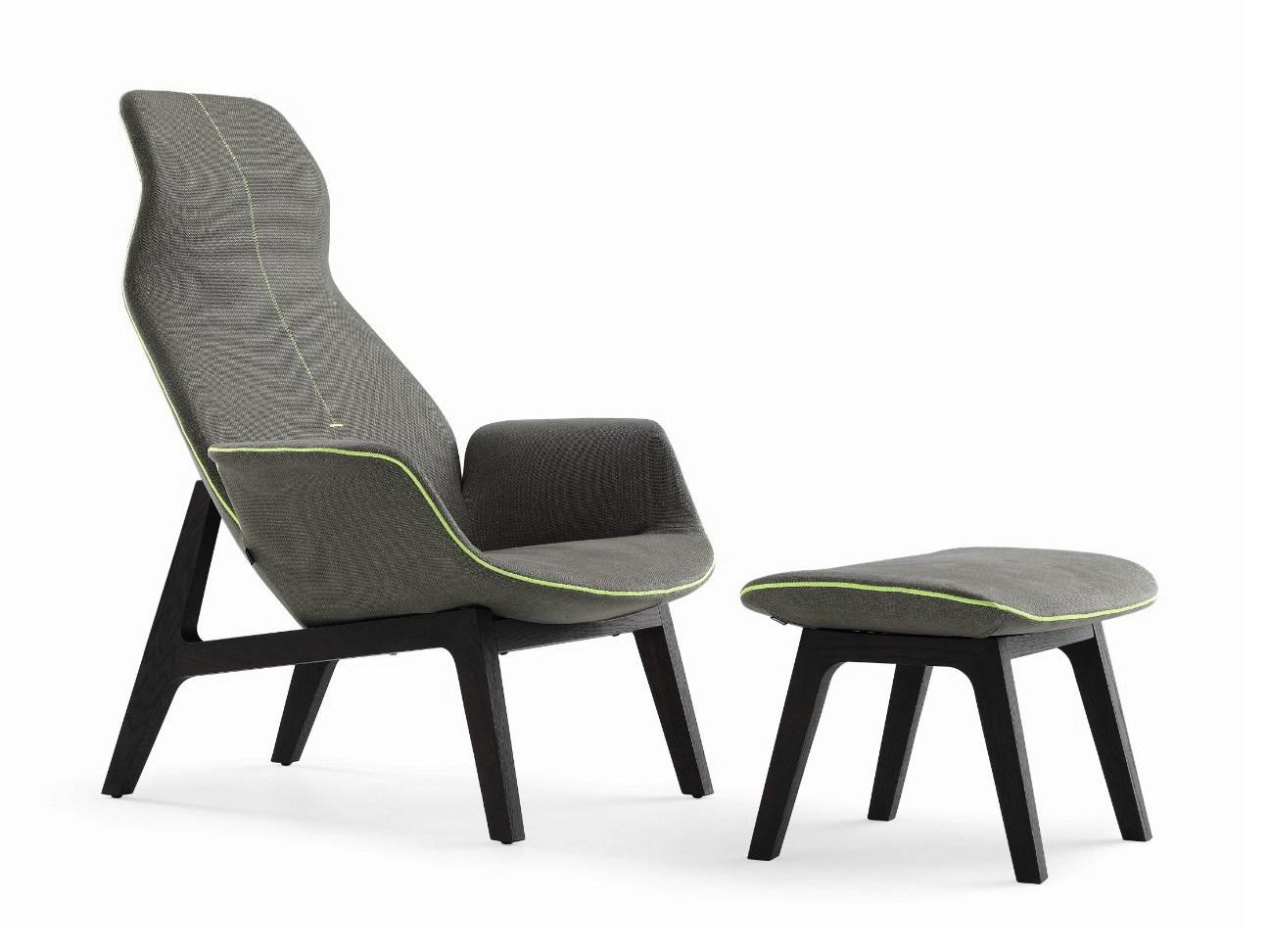 Fabric armchair with headrest | Ventura Lounge by Poliform